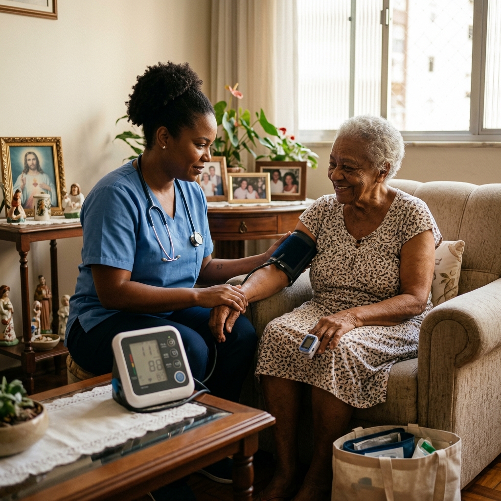 Atendimento Home Care da MR Resgate